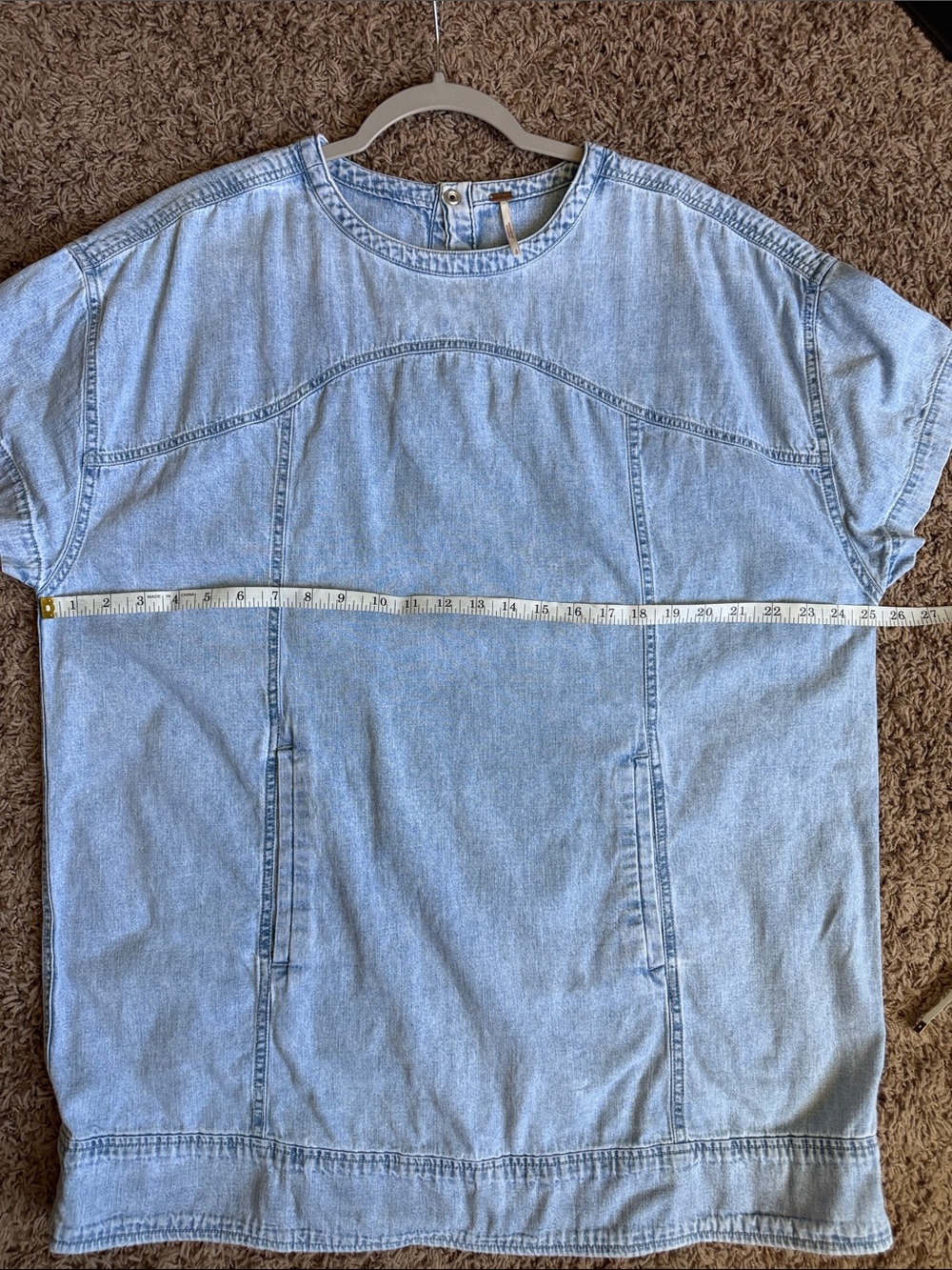 Free People Denim Shift Dress - Picture 7 of 8